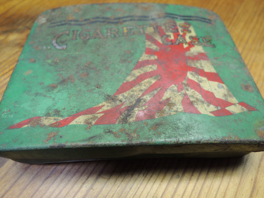 WW2Era japanese army Metal cigarette cas