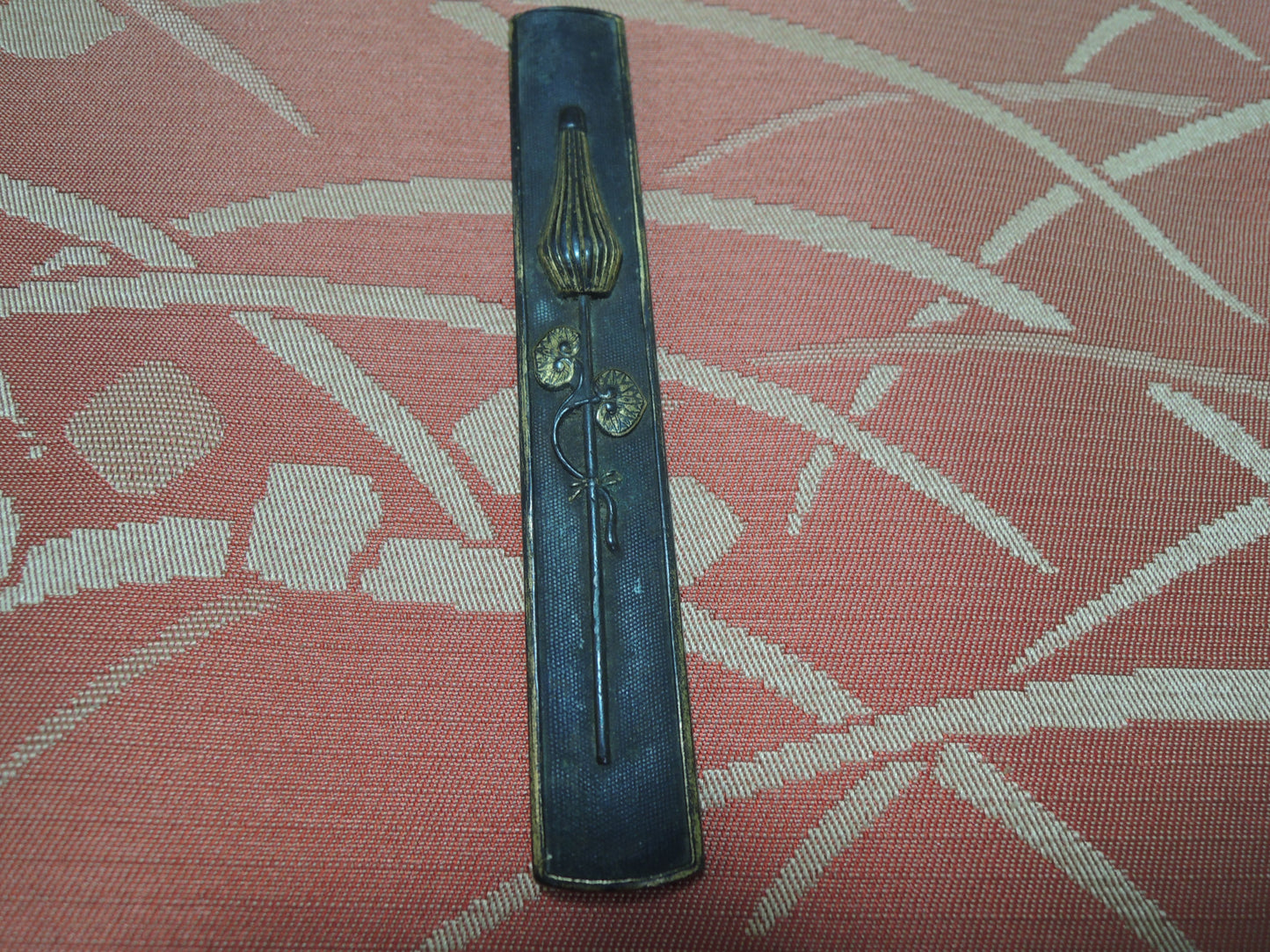 Antique Kozuka Japan Samurai katana Edo period Battle Standard Umajirusi no zu