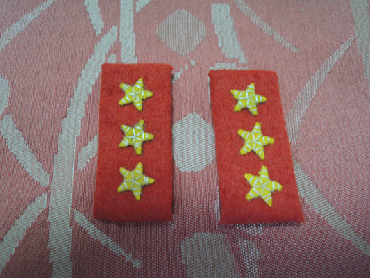 WW2 Original japanese army soldiers lapel badge private first-class Early-ver