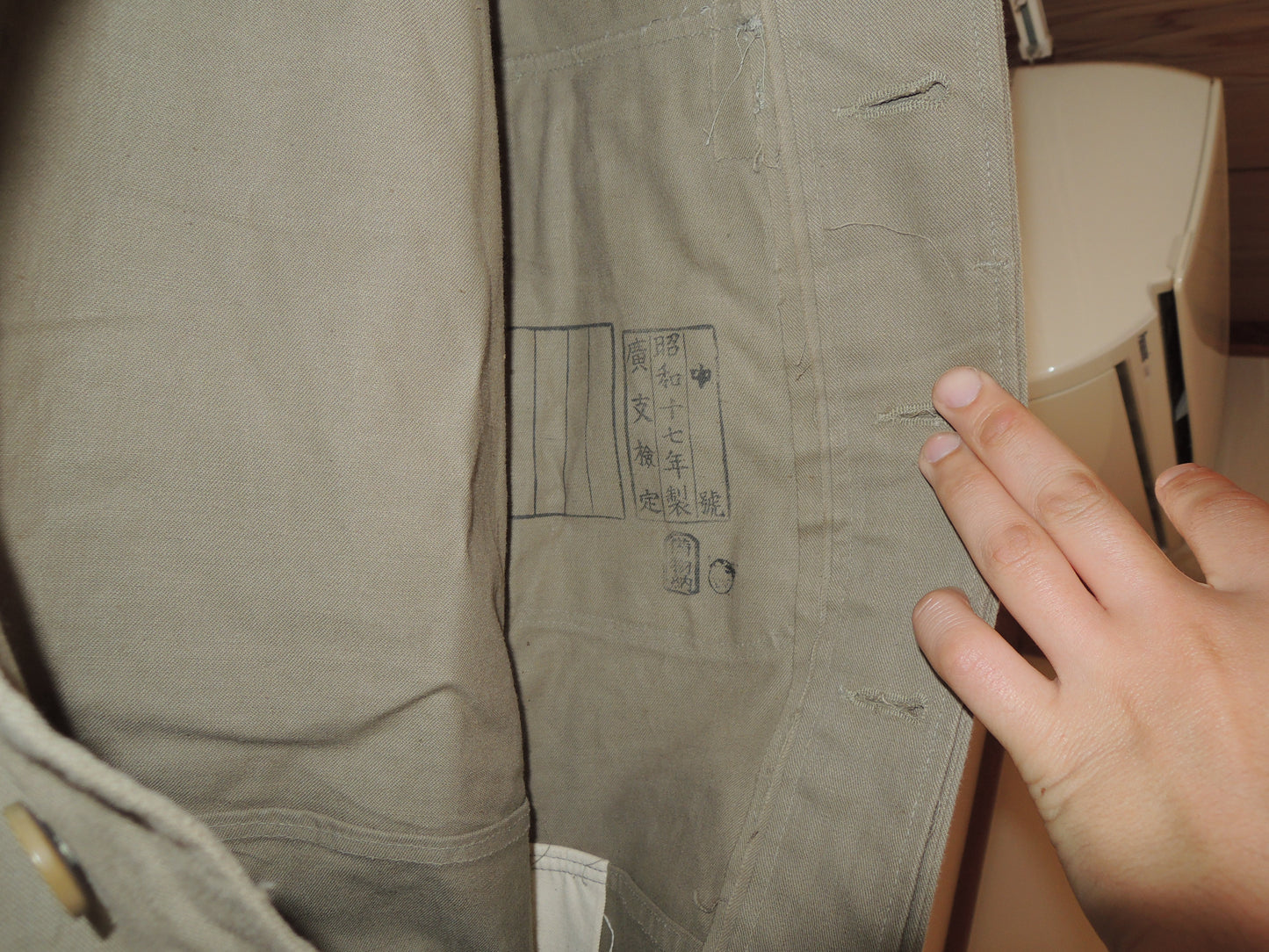 WW2 Original japanese Army Tank Crewman Overall Type2 Work clothes