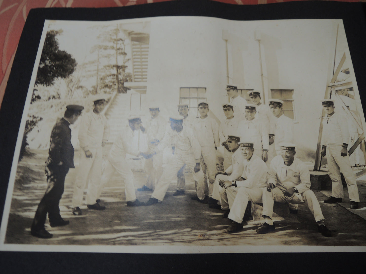 WW2 Japanese Navy Memorial Photo Album Naval Gunnery School Advanced Course