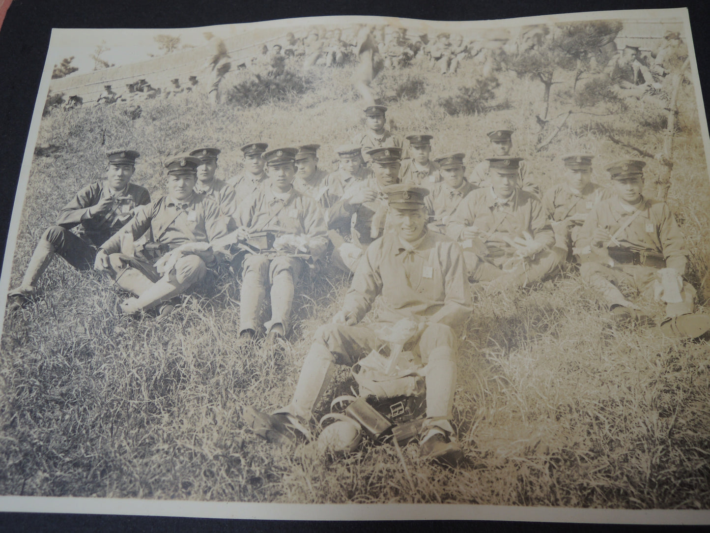 WW2 Japanese Navy Memorial Photo Album Naval Gunnery School Advanced Course