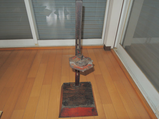 Antique Japan Meiji era Wooden Candlestand Folk art Mingei