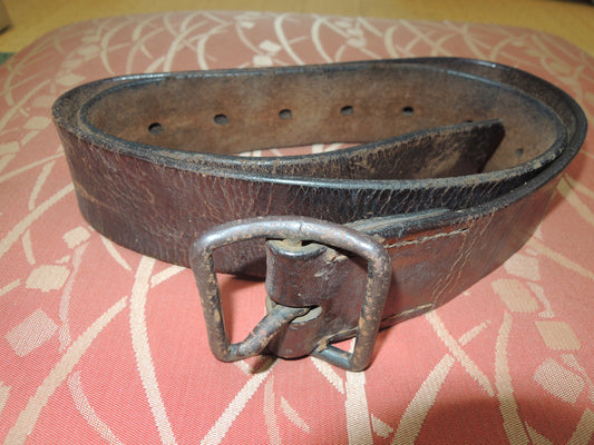 WW2 Original japanese Army Soldiers Leather Belt