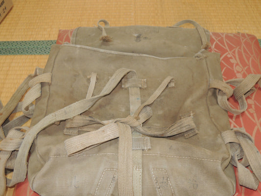 WW2 Original japanese Army military Soldiers Type99 backpack Takoashi