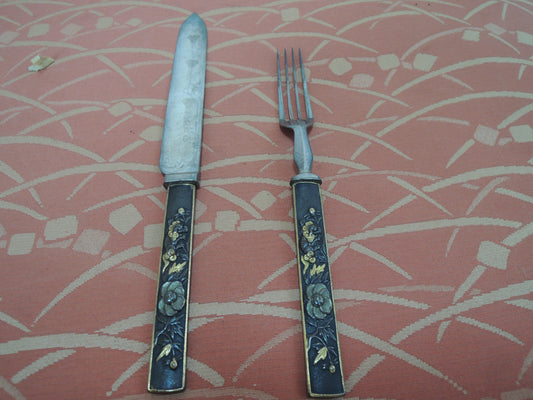 Antique Kozuka Japan katana Edo period Modified cutlery Mappin Brothers