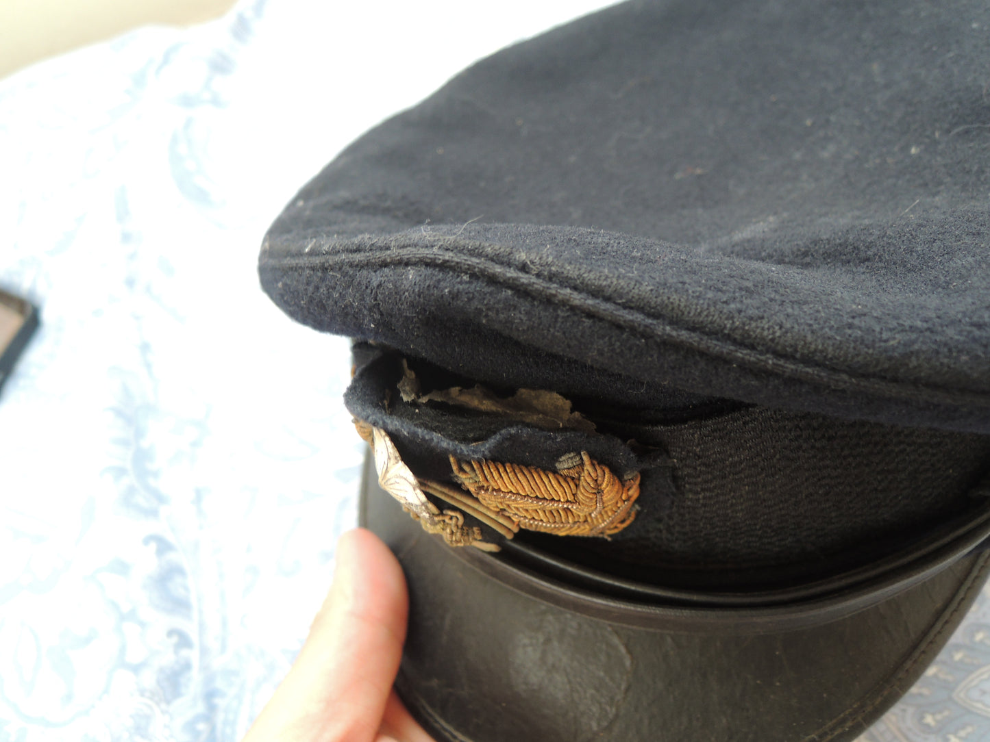 WW2 Original japanese Navy Officer Cap Hat with case