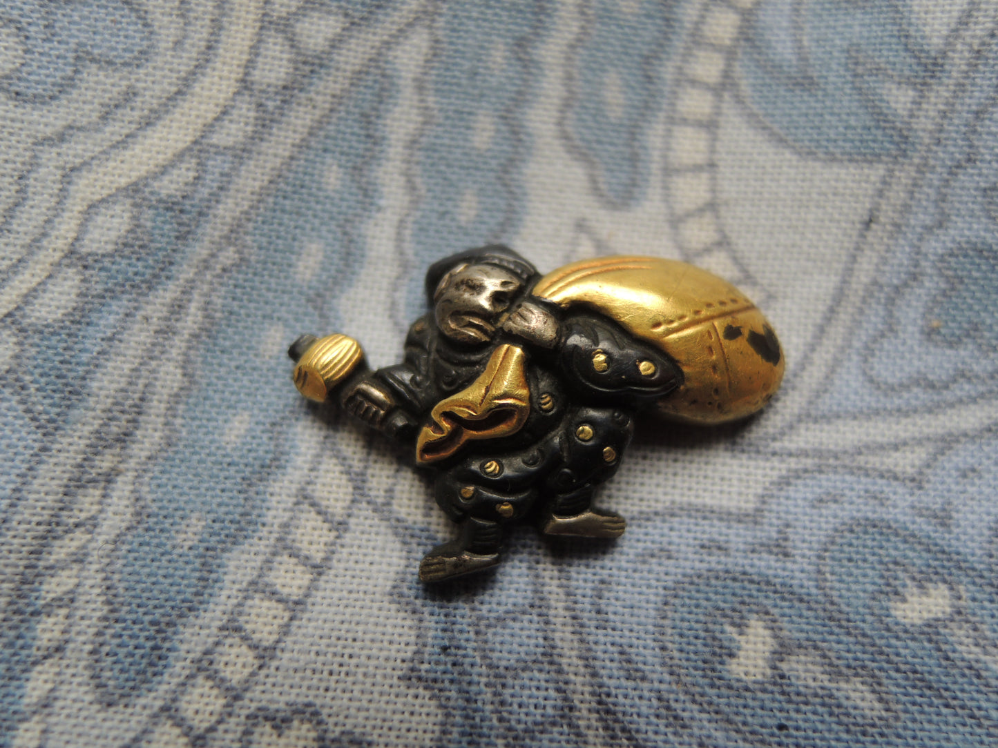 Antique Menuki Japan Samurai katana Edo period Daikokuten and Ebisusama