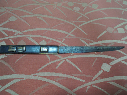 Antique Kozuka Japan katana Edo period Wasobon Book no zu with Blade