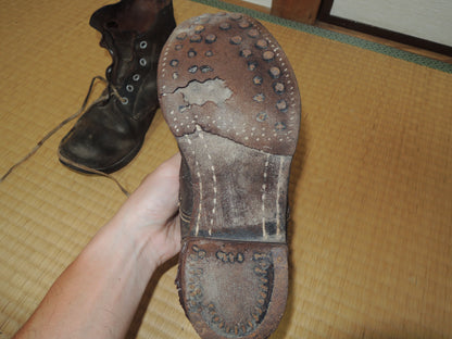 WW2 Original japanese army soldiers leather Boots junk