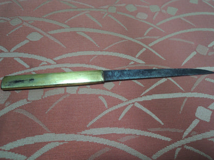 Antique Kozuka Japan katana Edo period Wasobon Book no zu with Blade