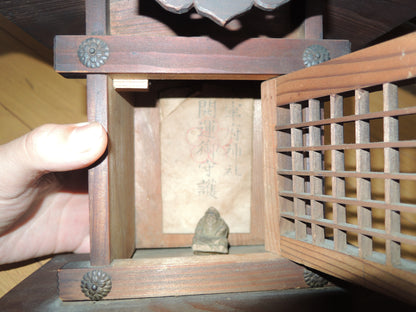 Japanese vintage Meiji~TaishoEra Kamidana miniature shrin Folk art Mingei