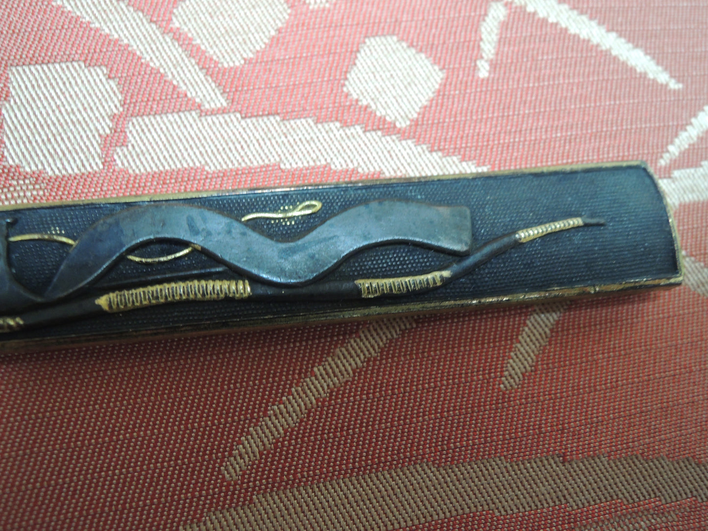 Antique Kozuka Japan Samurai katana Edo period Bow and Nagarebata