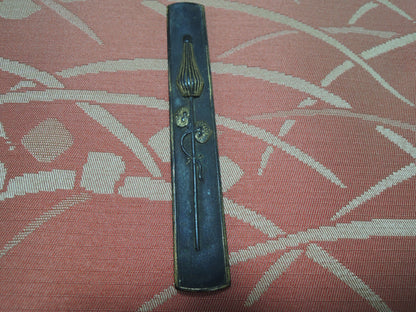 Antique Kozuka Japan Samurai katana Edo period Battle Standard Umajirusi no zu