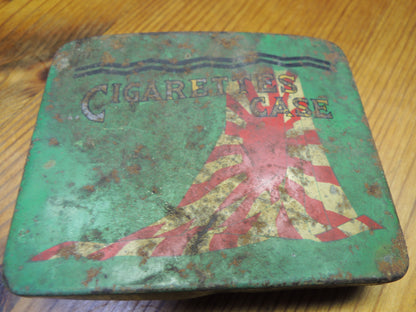 WW2Era japanese army Metal cigarette cas