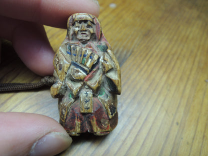 Antique Inro Japan Samurai Edo period mountains and rivers