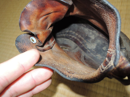 WW2 Original japanese army soldiers leather Boots junk