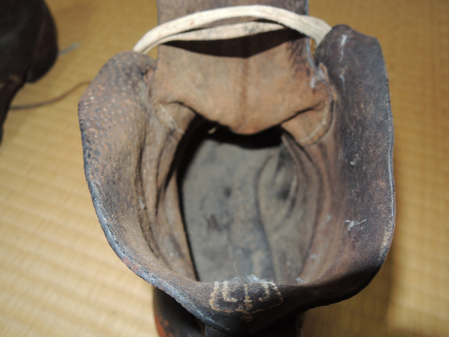 WW2 Original japanese army soldiers leather Boots junk