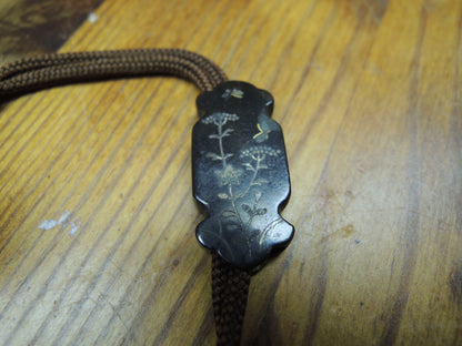 Antique Inro Japan Samurai Edo period mountains and rivers