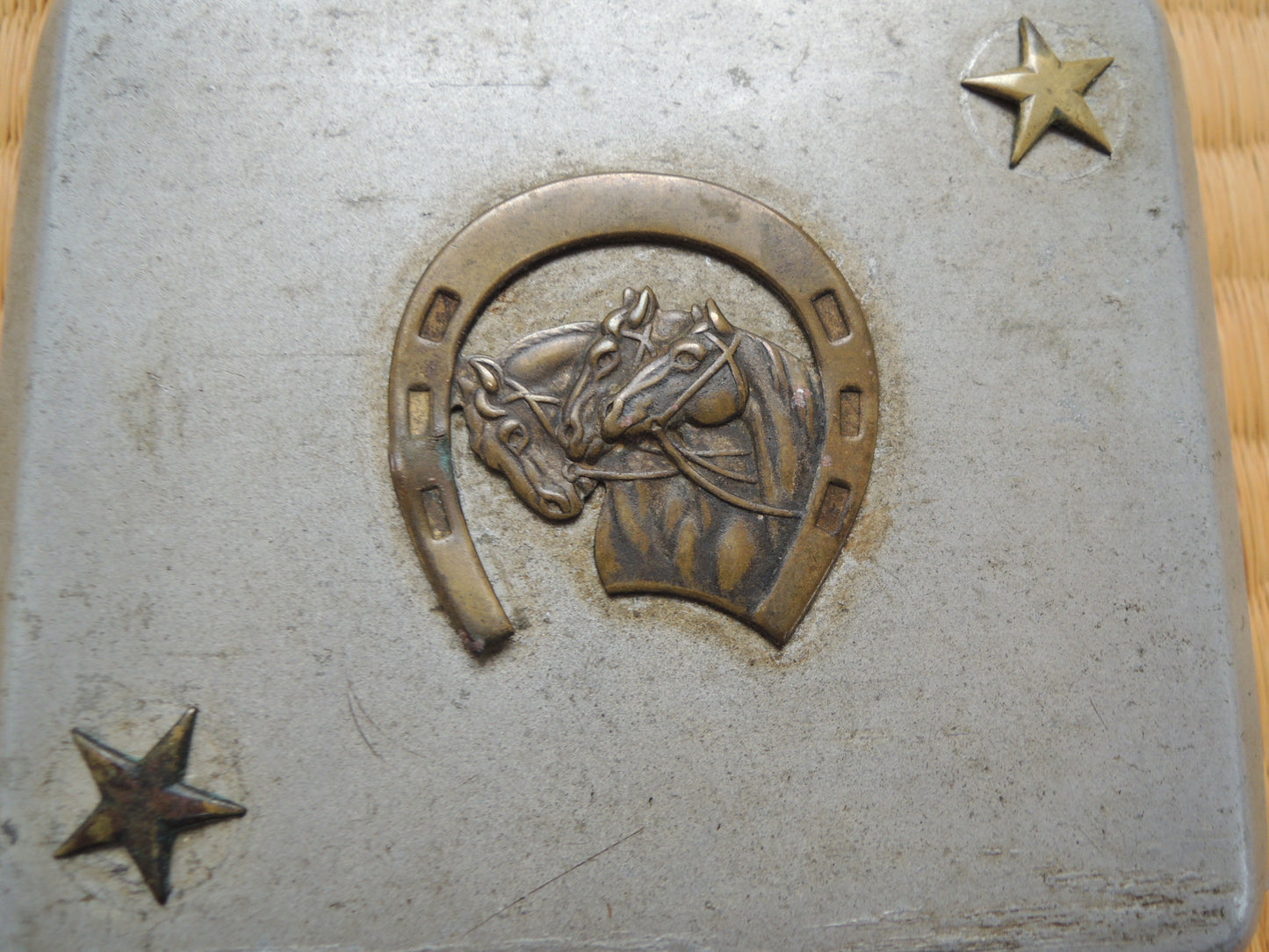 WW2 japanese Army Veterinary School Admiss Memorial cigarette case