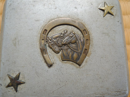 WW2 japanese Army Veterinary School Admiss Memorial cigarette case