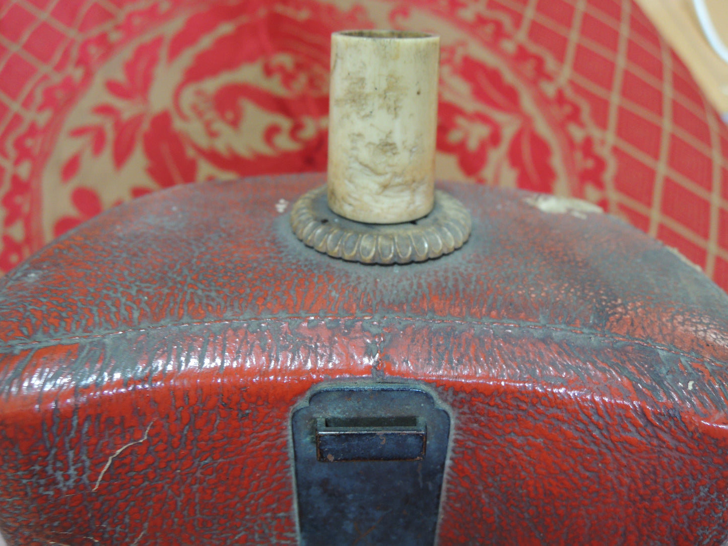 Antique Gun Powder Flask Japan Samurai Edo period For Daiteppou Canon