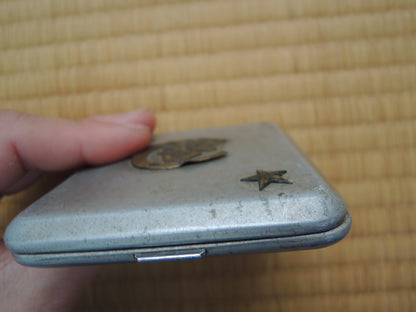 WW2 japanese Army Veterinary School Admiss Memorial cigarette case