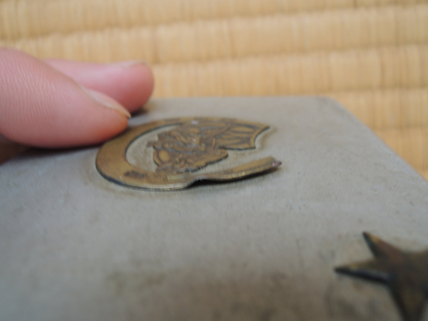 WW2 japanese Army Veterinary School Admiss Memorial cigarette case