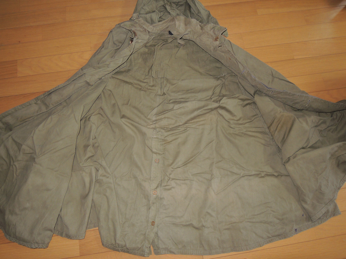 WW2 Original japanese Army Officer Type98 RainCoat Cloak Mantle