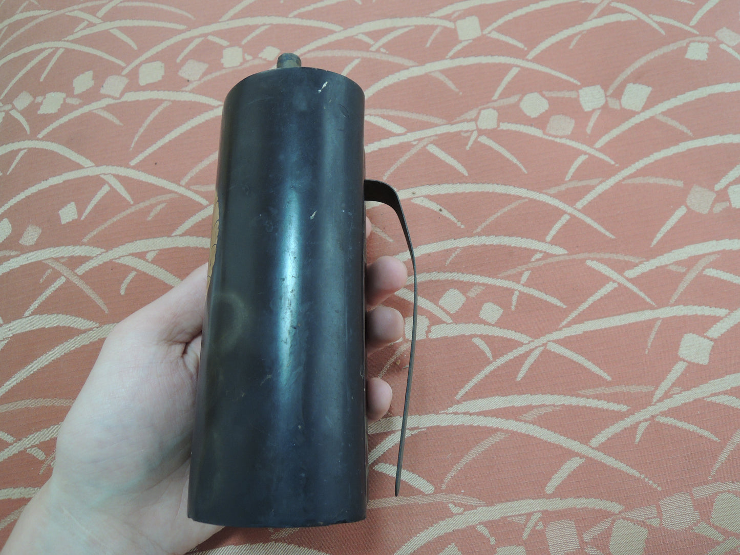 Antique Gun Powder Flask Japan Samurai Edo period matchlock Tanegashima Agari Fuji