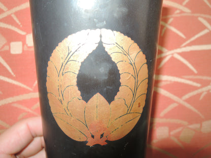 Antique Gun Powder Flask Japan Samurai Edo period matchlock Tanegashima Agari Fuji