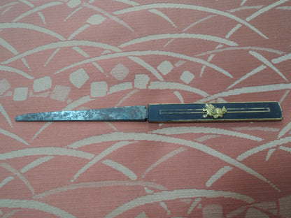 Antique Kozuka Japan Samurai katana Edo period Lion Shishi no zu