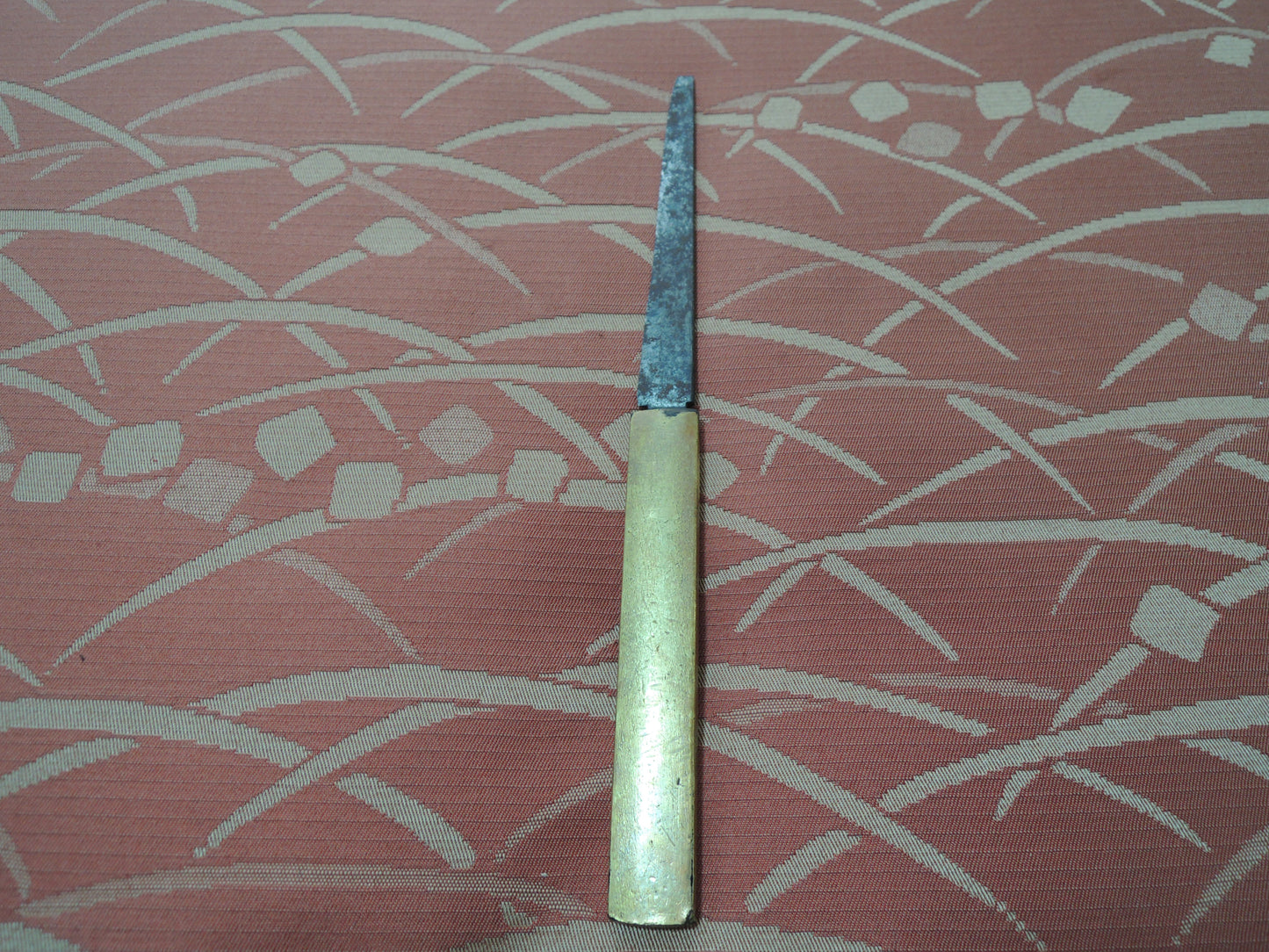 Antique Kozuka Japan Samurai katana Edo period Lion Shishi no zu