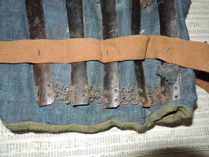 Antique Edo period Sino Suneate leggings Yoroi Samurai