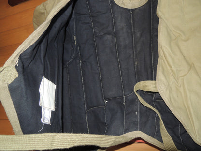 WW2 Original japanese Army Vest for training swordsmanship on horseback