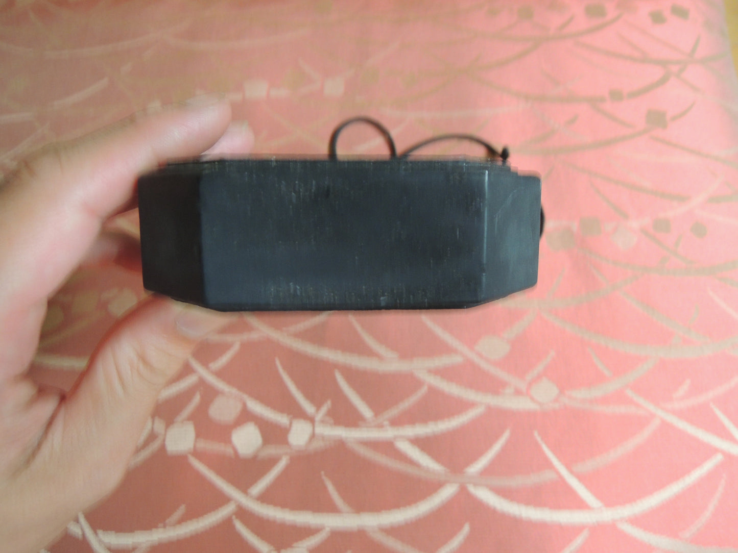 Antique Gun Powder Flask Japan Samurai Edo period matchlock Tanegashima Mokko and Hexagon