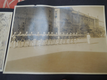 WW2 Japanese Navy Memorial Photo Album Naval Gunnery School Advanced Course