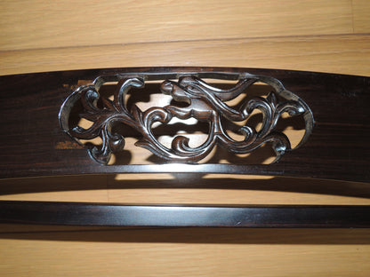 Vintage Japan katanaKake katana Rack fretwork Two Sword Tier