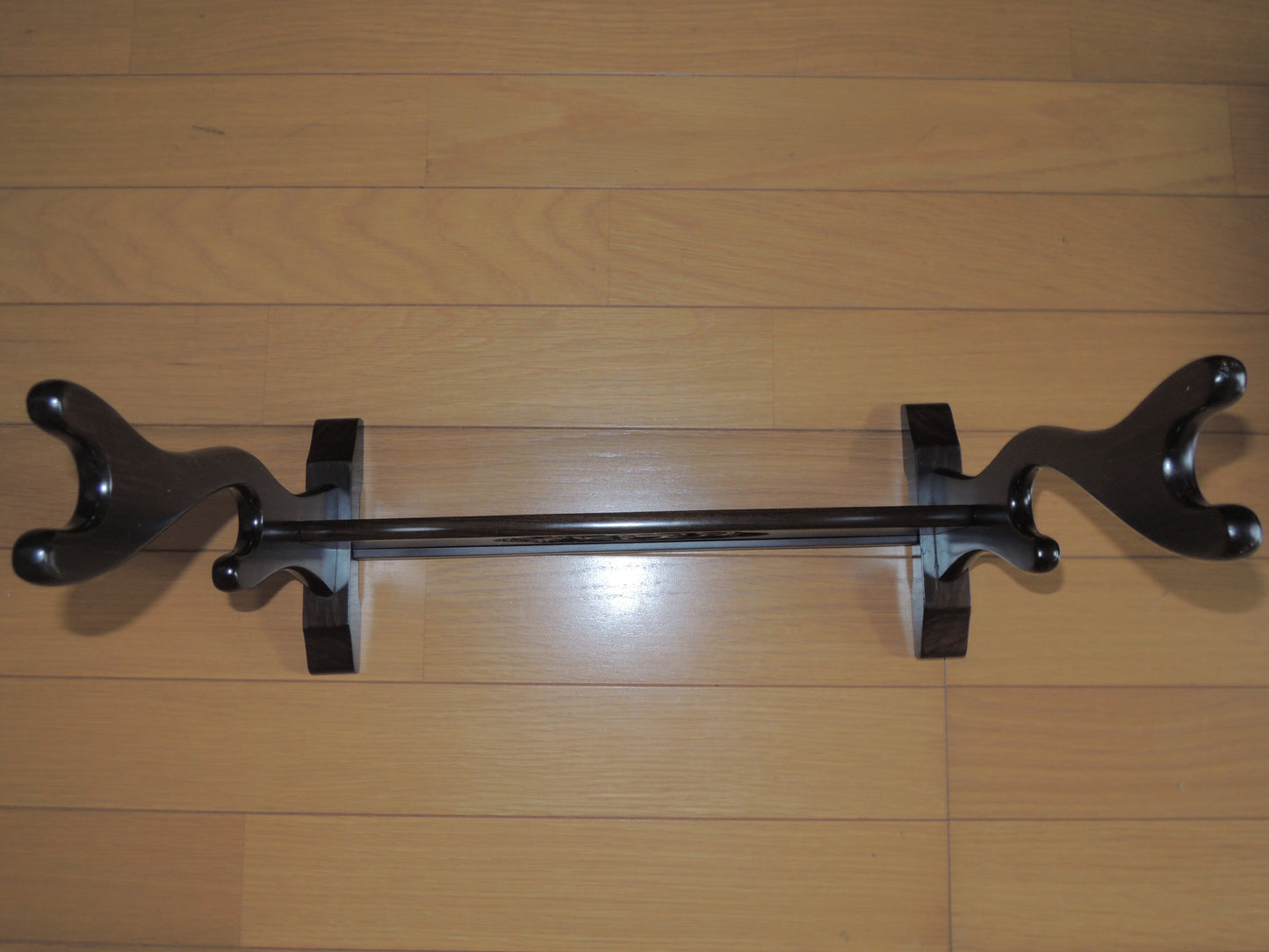 Vintage Japan katanaKake katana Rack fretwork Two Sword Tier