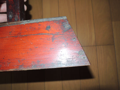 Antique Japan Meiji era Wooden Candlestand Folk art Mingei