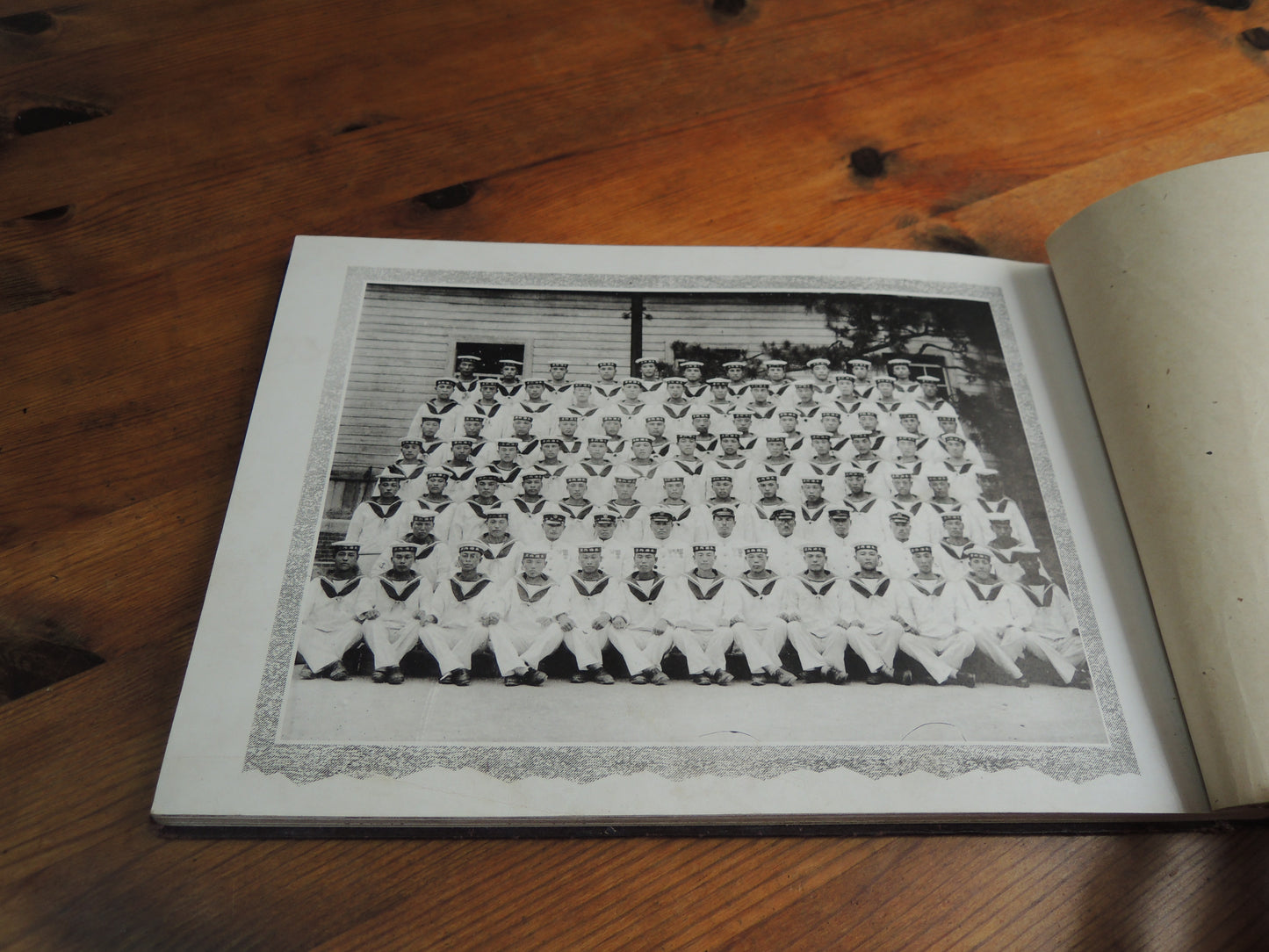WW2 Japanese Navy Memorial Photo Album Kure Marine Corps Kaiheidan