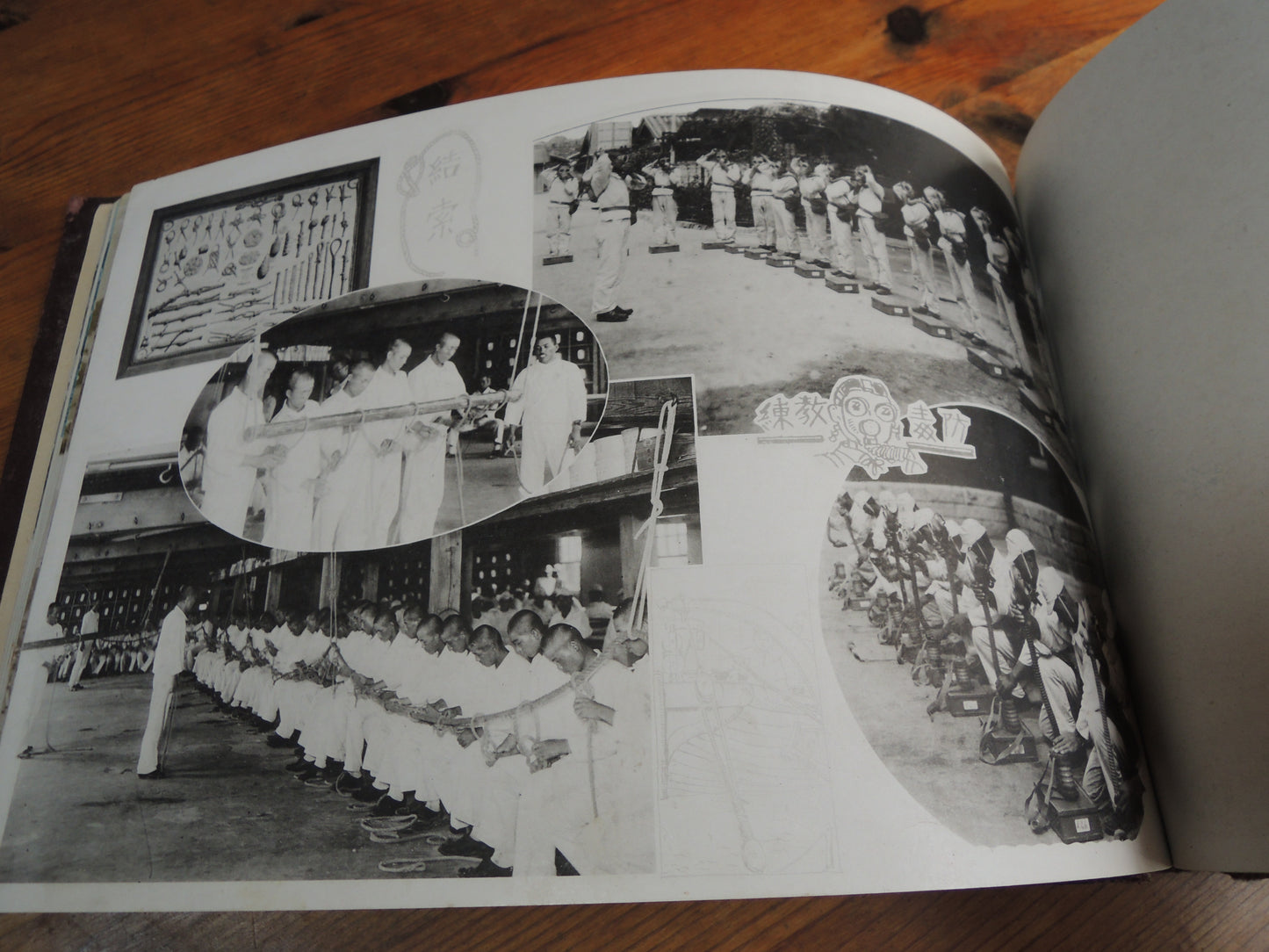 WW2 Japanese Navy Memorial Photo Album Kure Marine Corps Kaiheidan