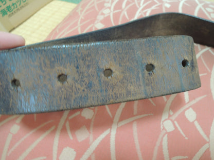 WW2 Original japanese Army Soldiers Leather Belt