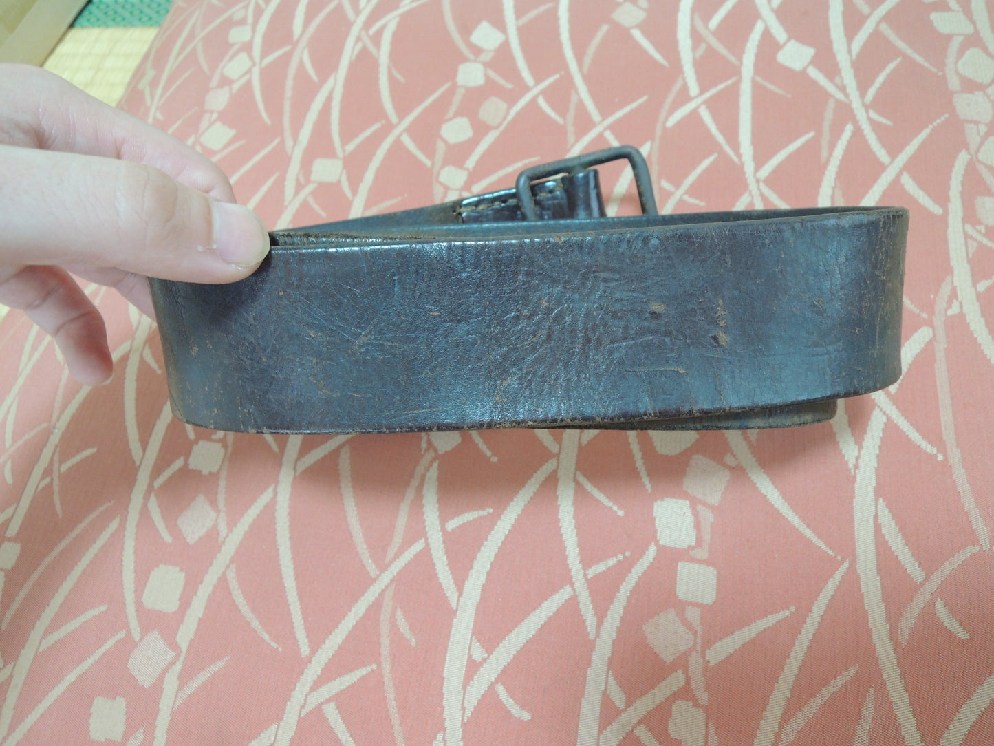 WW2 Original japanese Army Soldiers Leather Belt