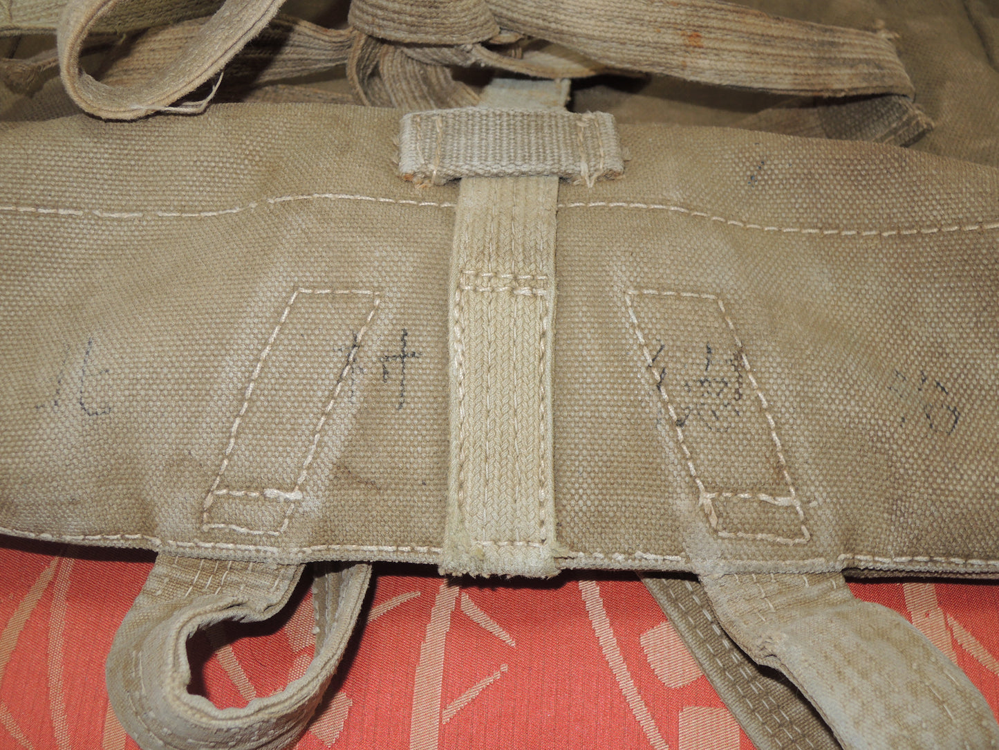 WW2 Original japanese Army military Soldiers Type99 backpack Takoashi