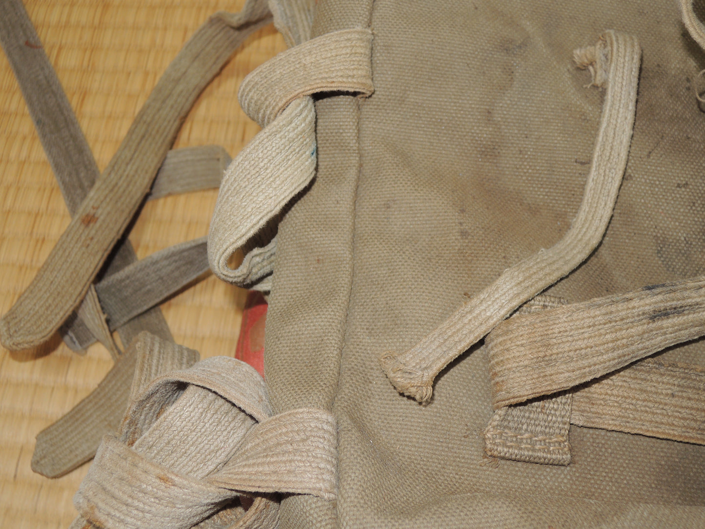 WW2 Original japanese Army military Soldiers Type99 backpack Takoashi