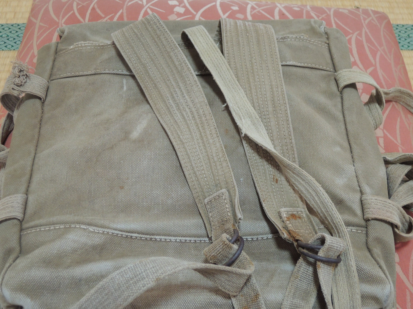 WW2 Original japanese Army military Soldiers Type99 backpack Takoashi