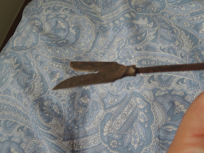 Antique Arrowhead Japan Samurai Bow Arrow Yajiri Edo period Sabao