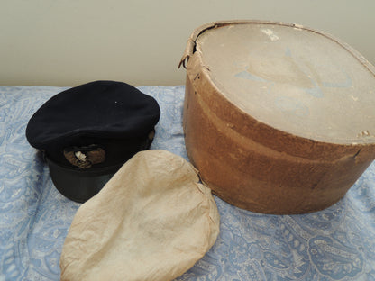 WW2 Original japanese Navy Officer Cap Hat with case