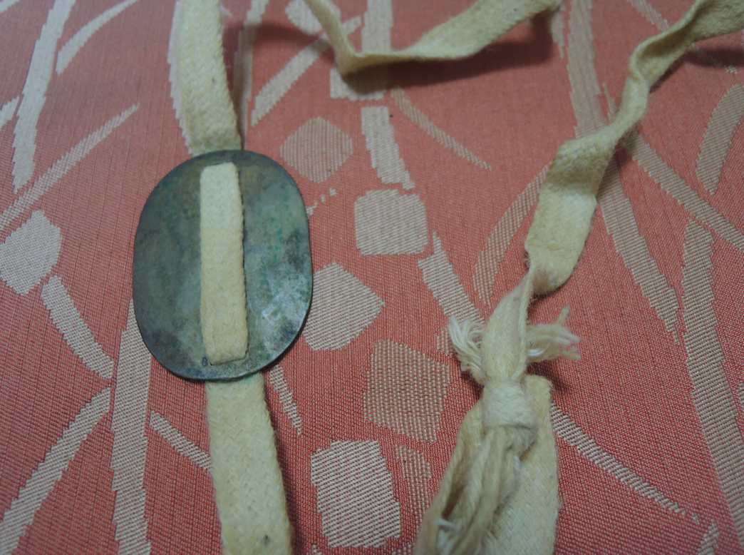 WW2 Original japanese army soldiers Dogtag 6th Infantry Regiment